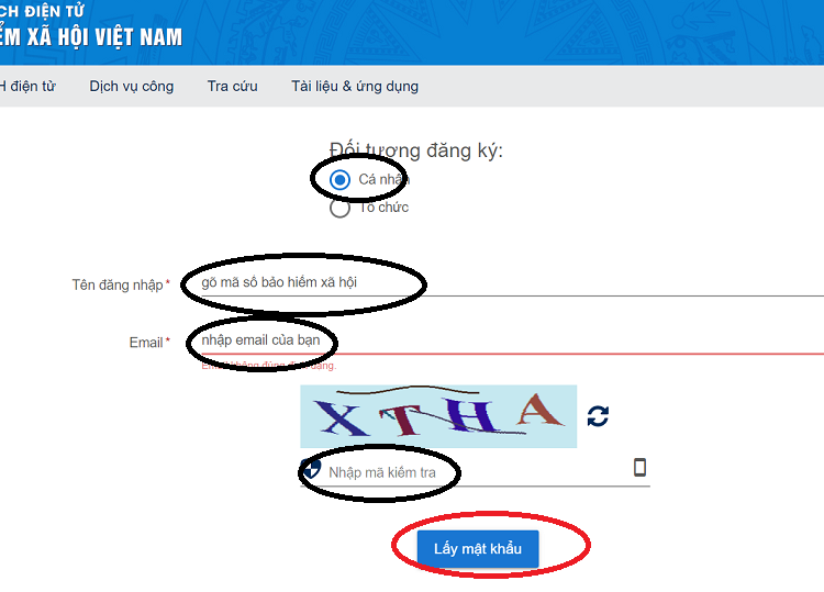Lấy lại mật khẩu VSSID